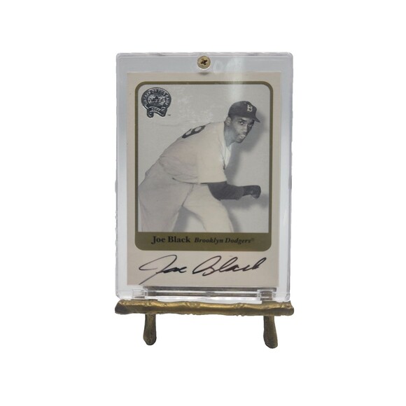 2001 Fleer Greats of the Game - Joe Black - Autograph- Brooklyn Dodgers - Picture 1 of 3